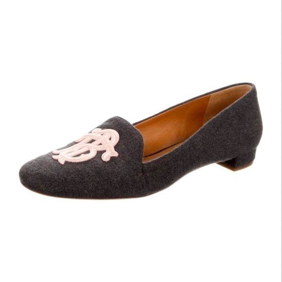 Tory BURCH Wool Embroidered Accent Loafers - Picture 4 of 4